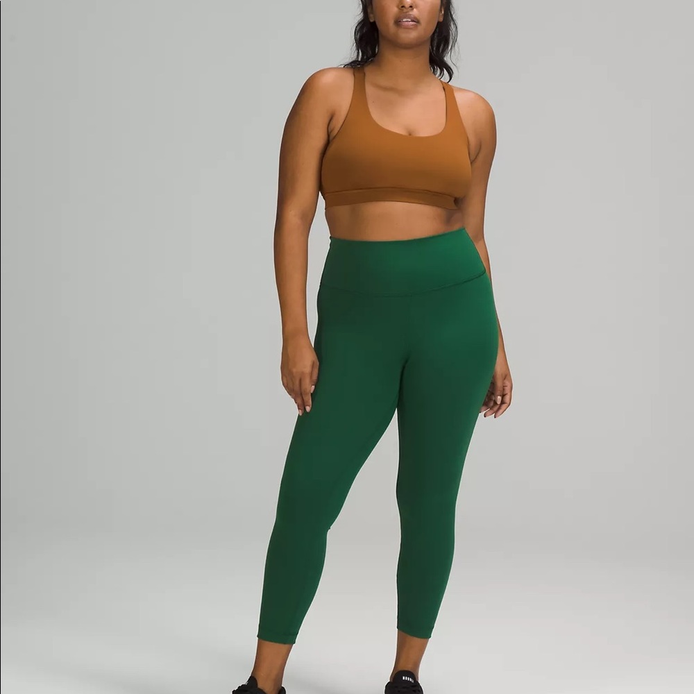 Lululemon Wunder Train 25 Size 8 Everglade Green